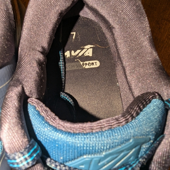 Avia Blue and White Athletic Shoes - Picture 5 of 11